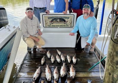 Another successful fishing charter in New Orleans with our United States Coast Guard licensed captain and fishing guide, Jimmy Corley.